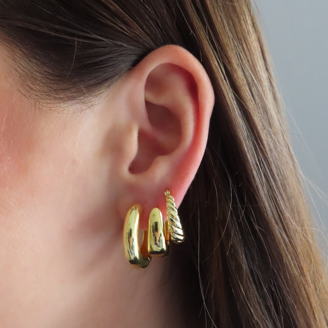 Chic Trio – Luxe Chunky Hoops
