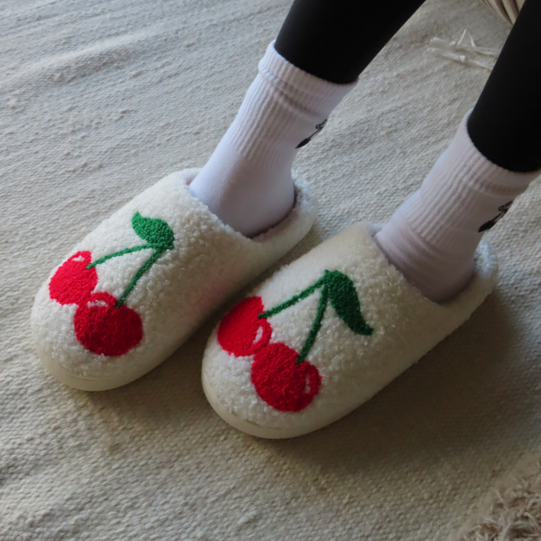 Cherry Blossom Luxe Slippers