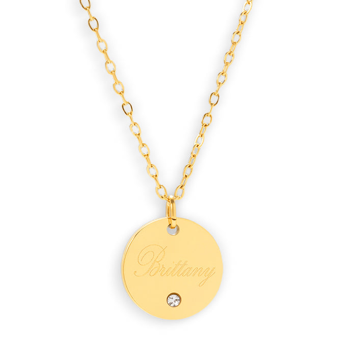 Gemstone Elegance – Personalized Pendant Charm