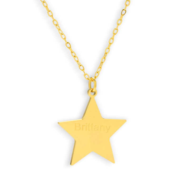 Celestial Charm – Personalized Star Pendant