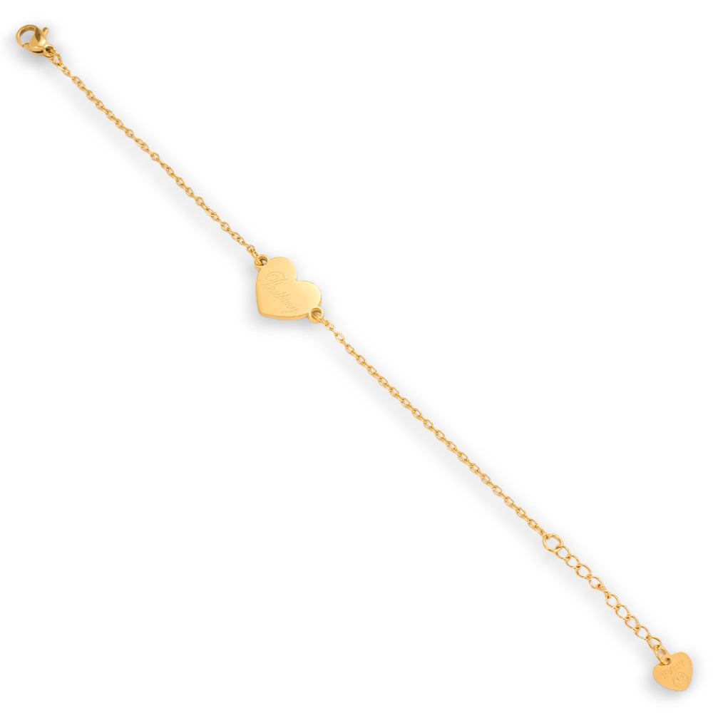 Heartfelt Elegance – Personalized Pendant Bracelet