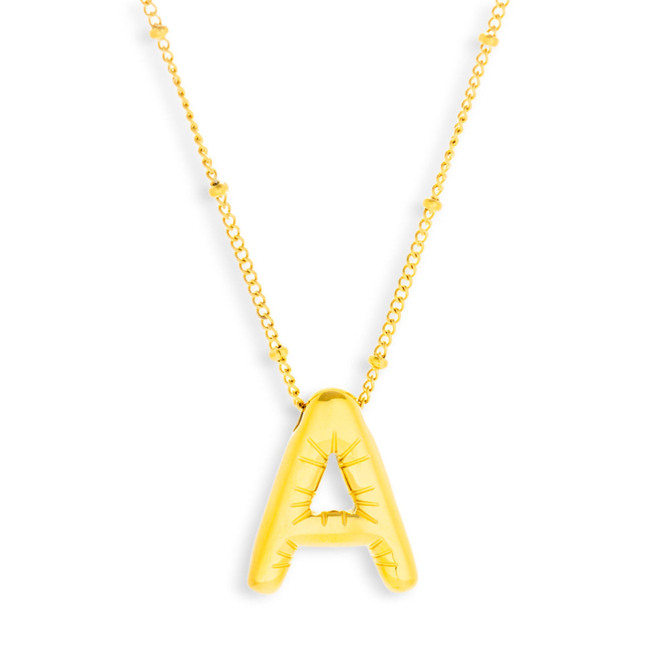 Bold Letter Initial Necklace