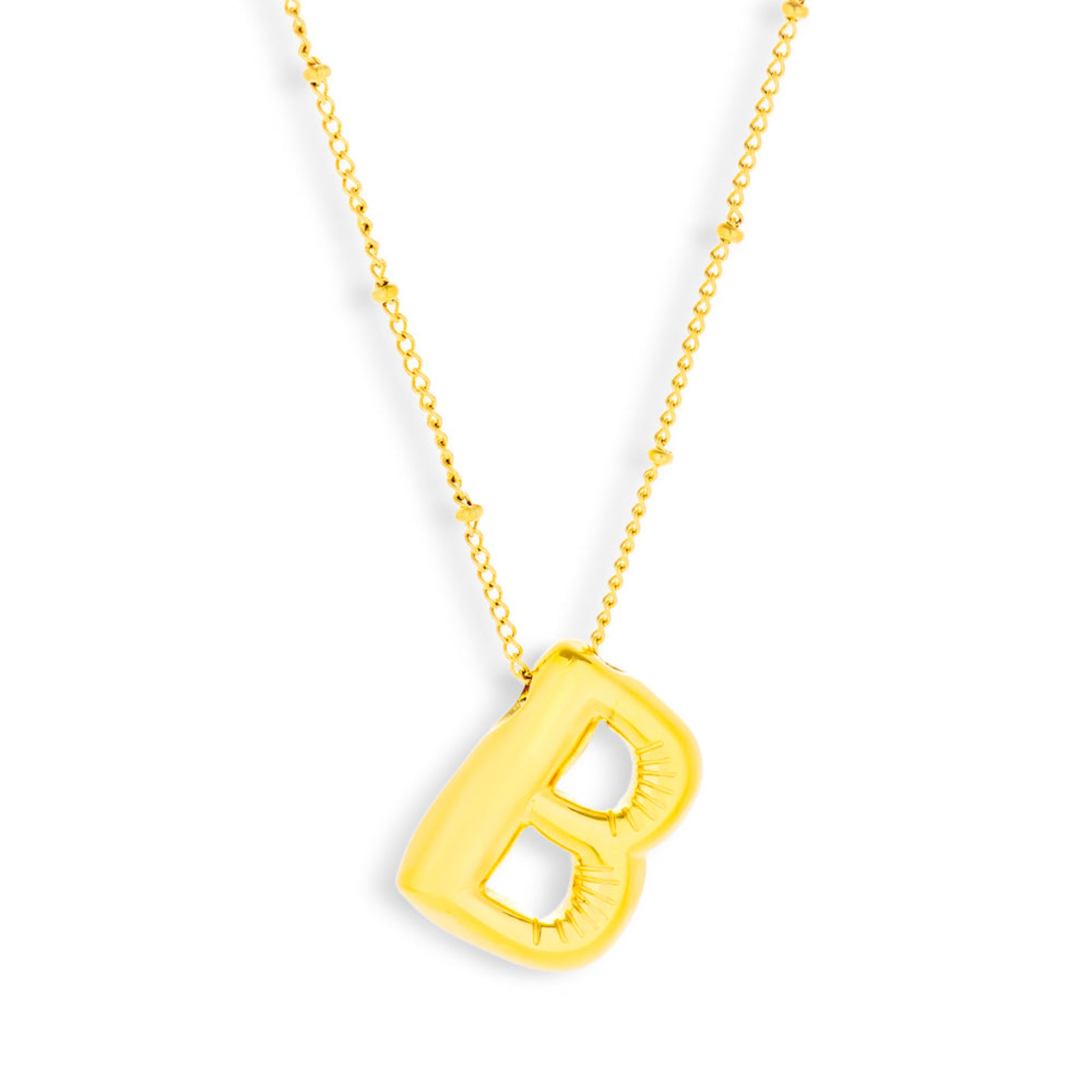 Bold Letter Initial Necklace