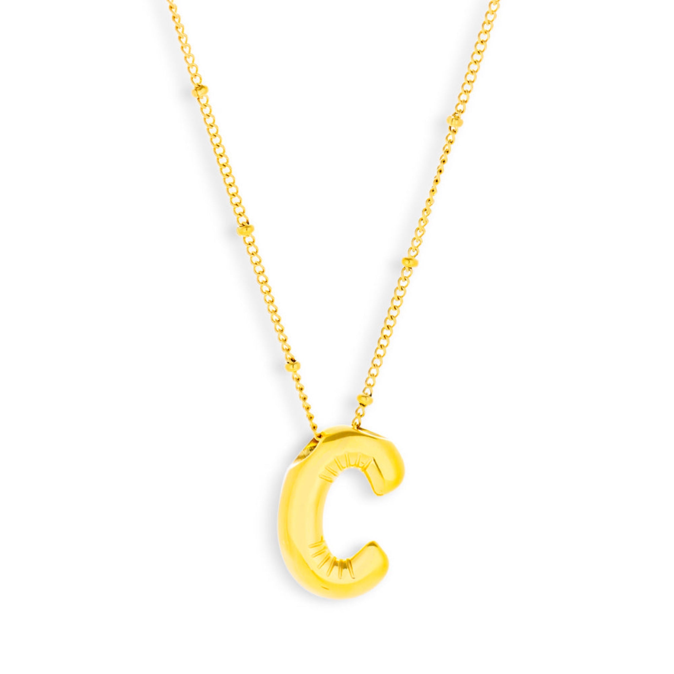 Bold Letter Initial Necklace