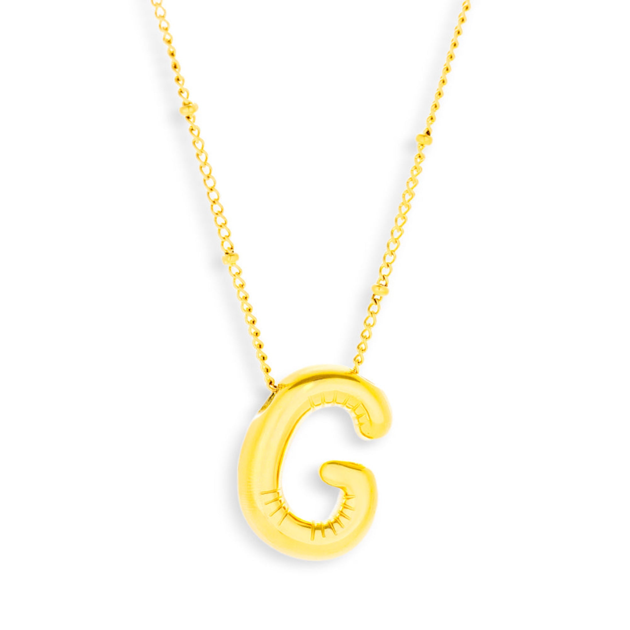 Bold Letter Initial Necklace