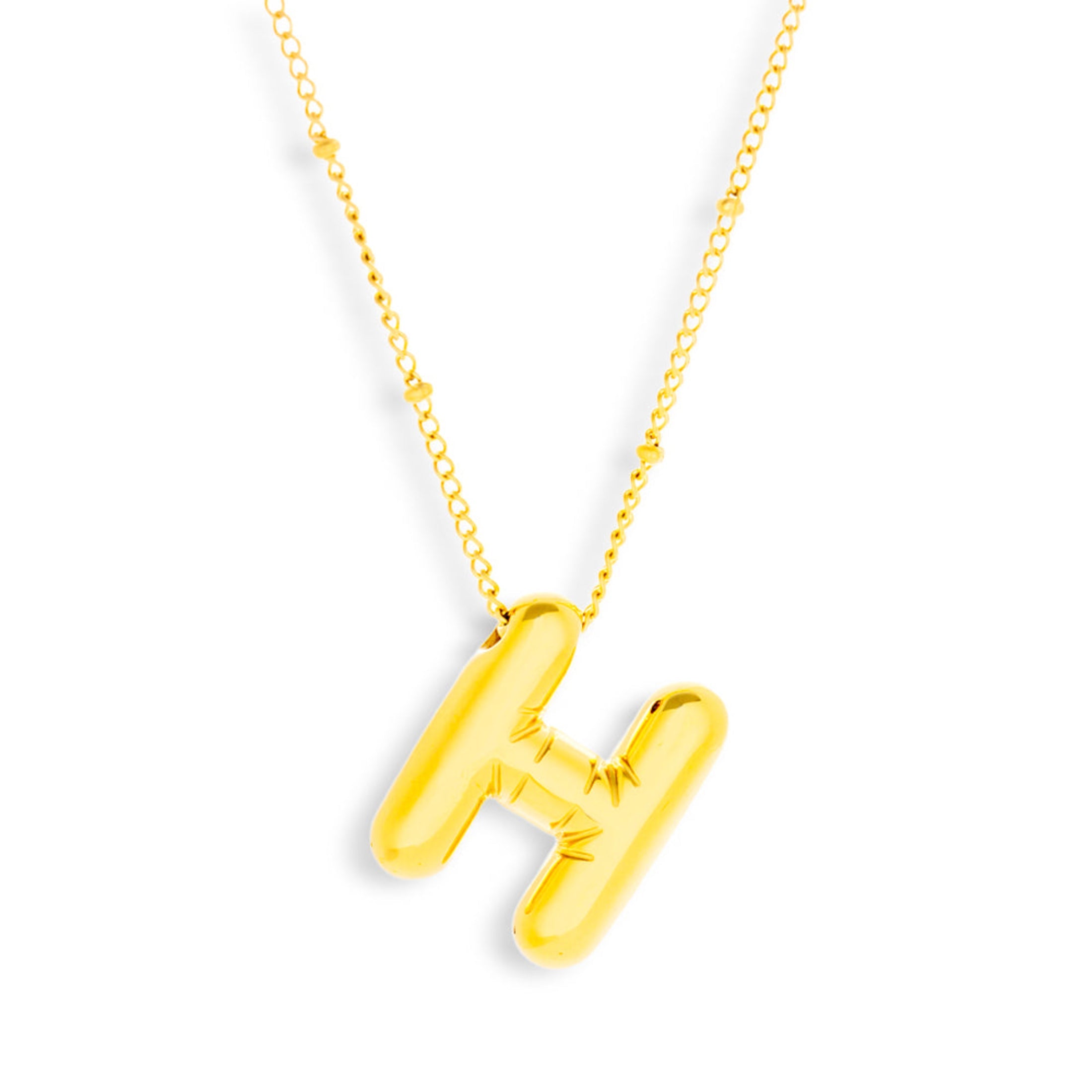 Bold Letter Initial Necklace