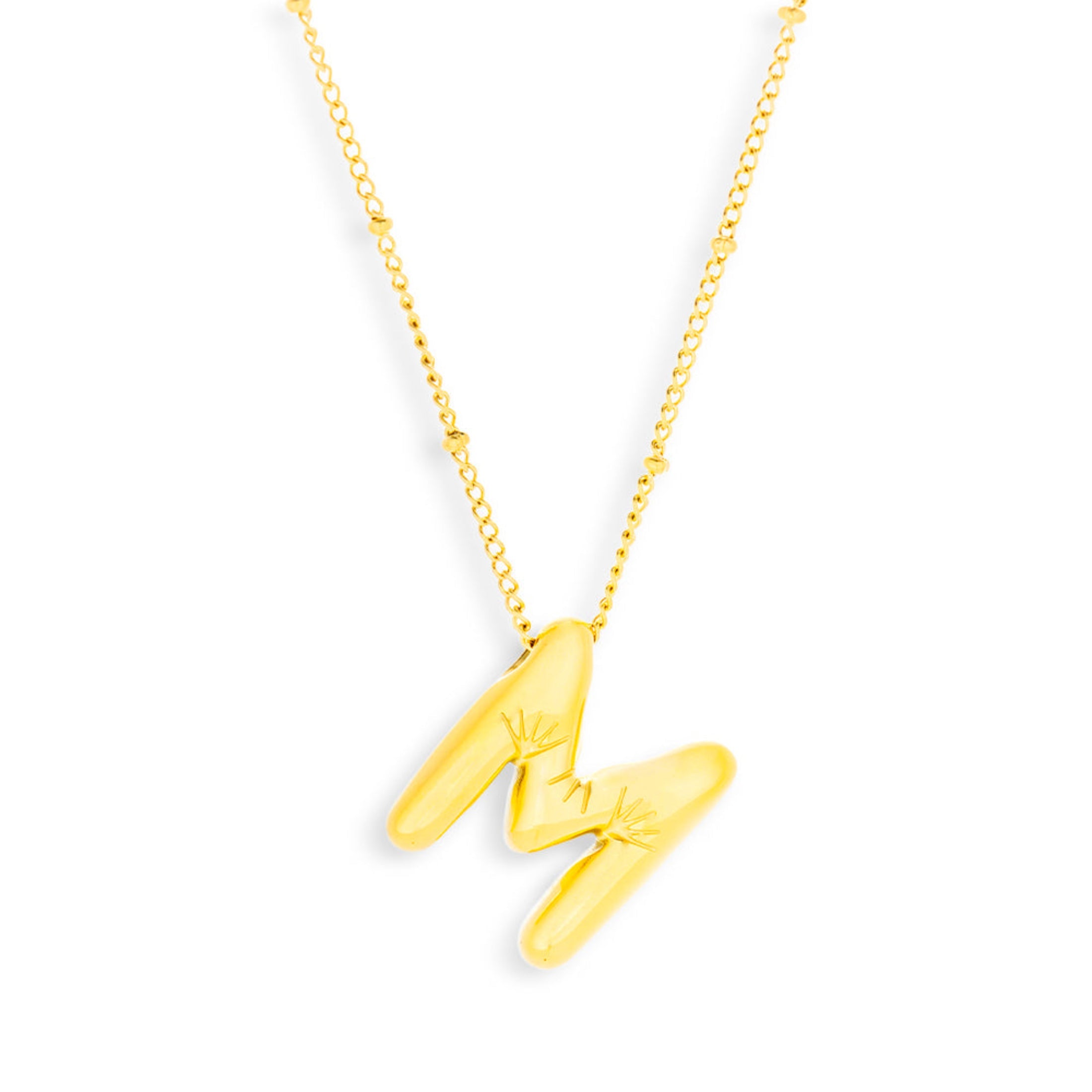 Bold Letter Initial Necklace