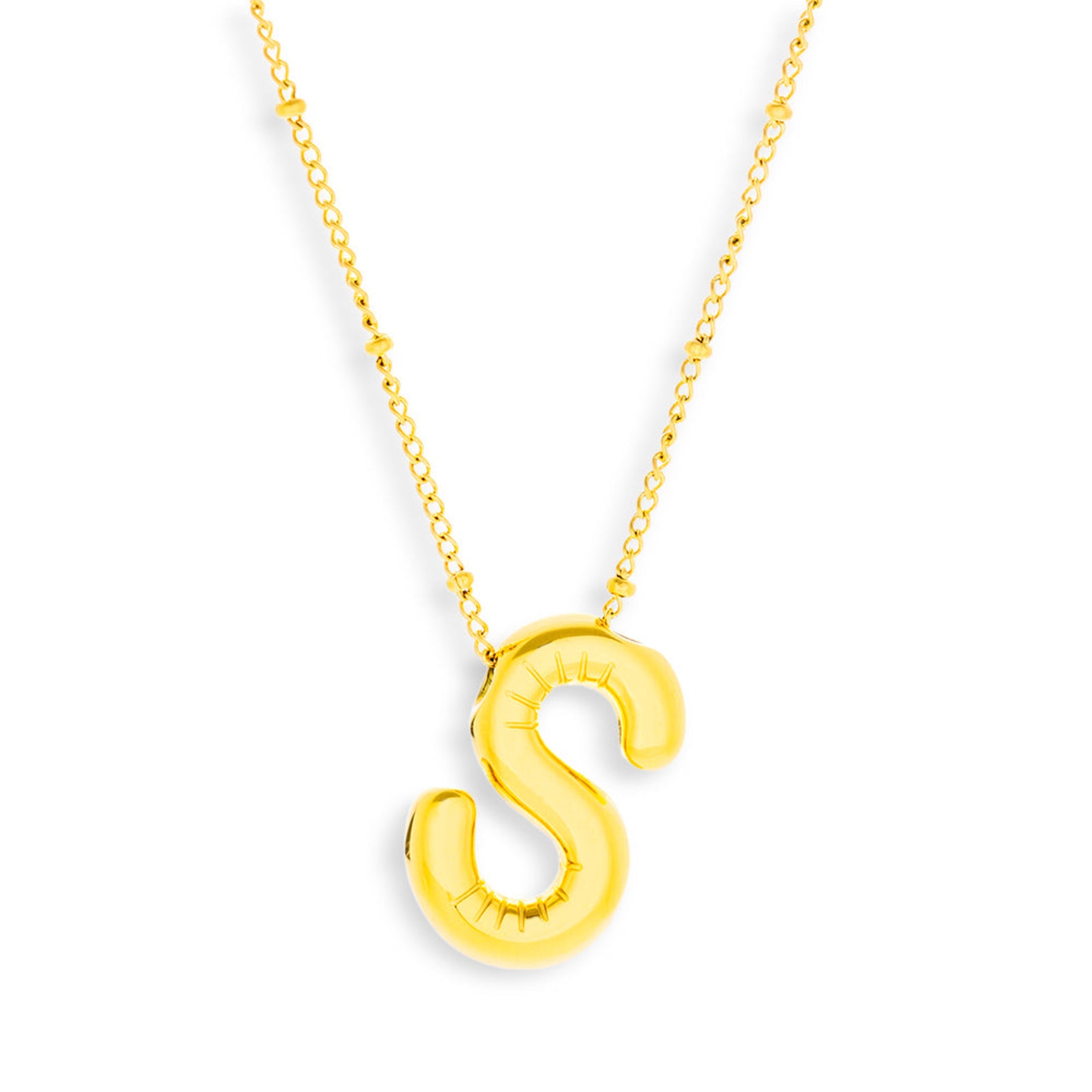 Bold Letter Initial Necklace