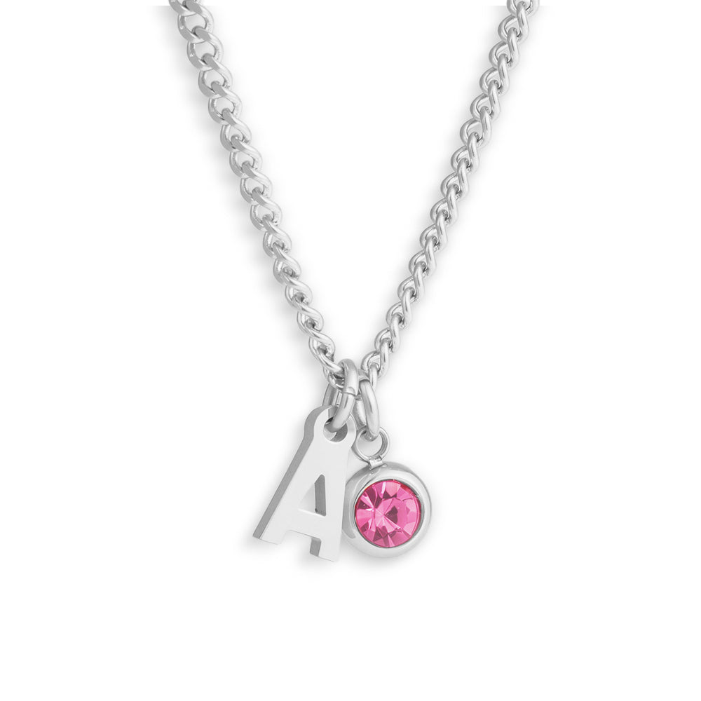 Celeste – Personalized Initial & Birthstone Pendant