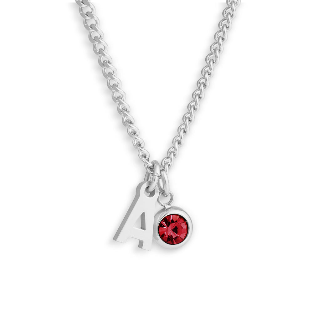 Celeste – Personalized Initial & Birthstone Pendant