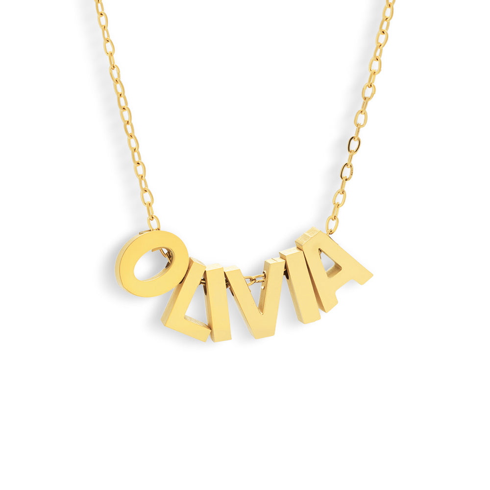 Monogrammed Luxe: Chunky Name Necklace