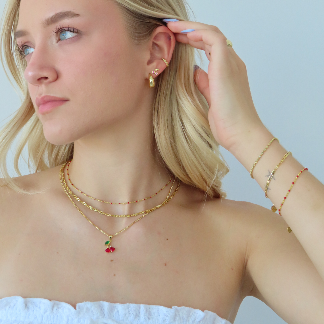 Cherry Blossom – Luxe Charm Necklace