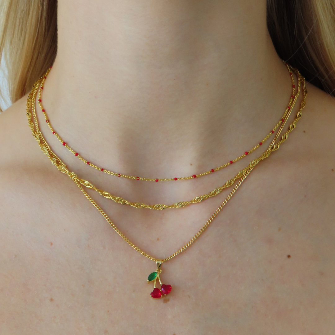 Cherry Blossom – Luxe Charm Necklace