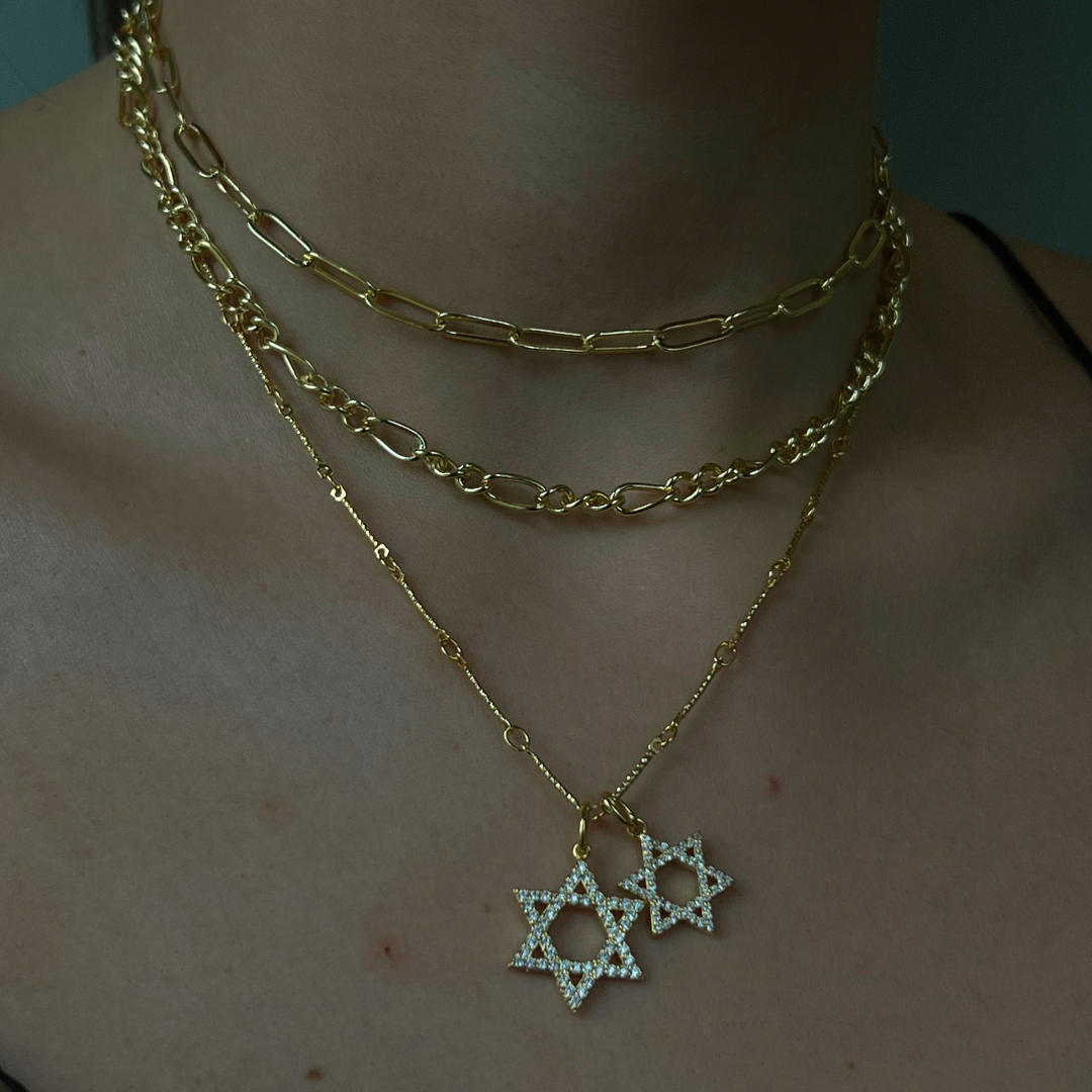 Celestial Charm – Double Star Necklace