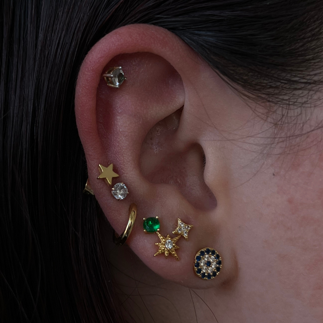 Celestial Charm – Evil Eye Earrings