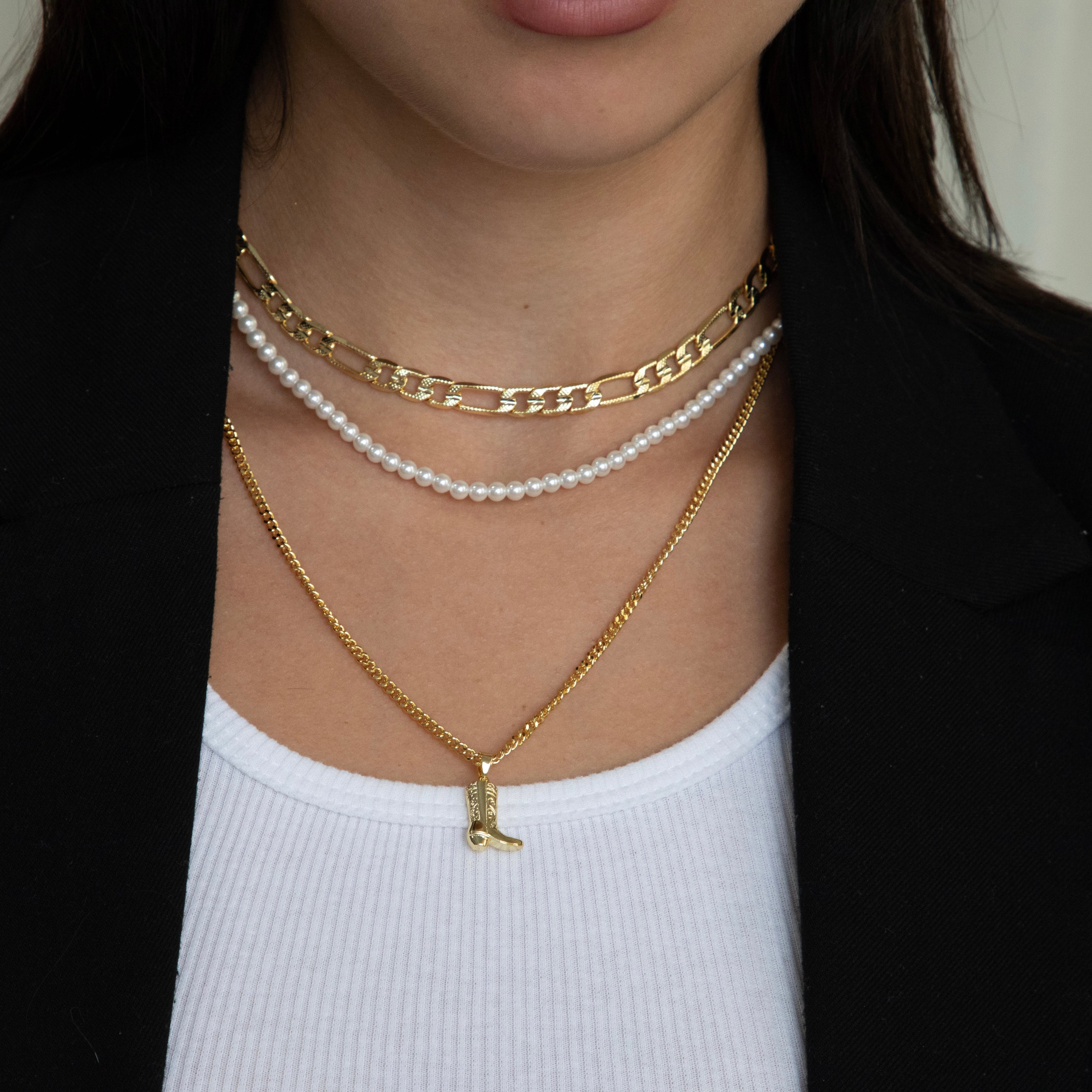 Celeste – Luxe Pearl Charm Necklace