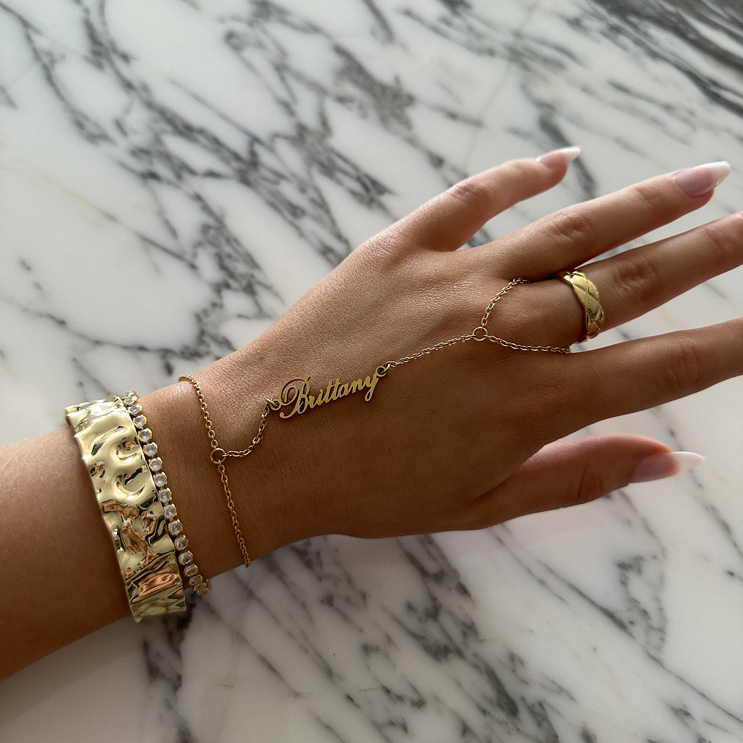 Signature Charm – Personalized Hand Chain