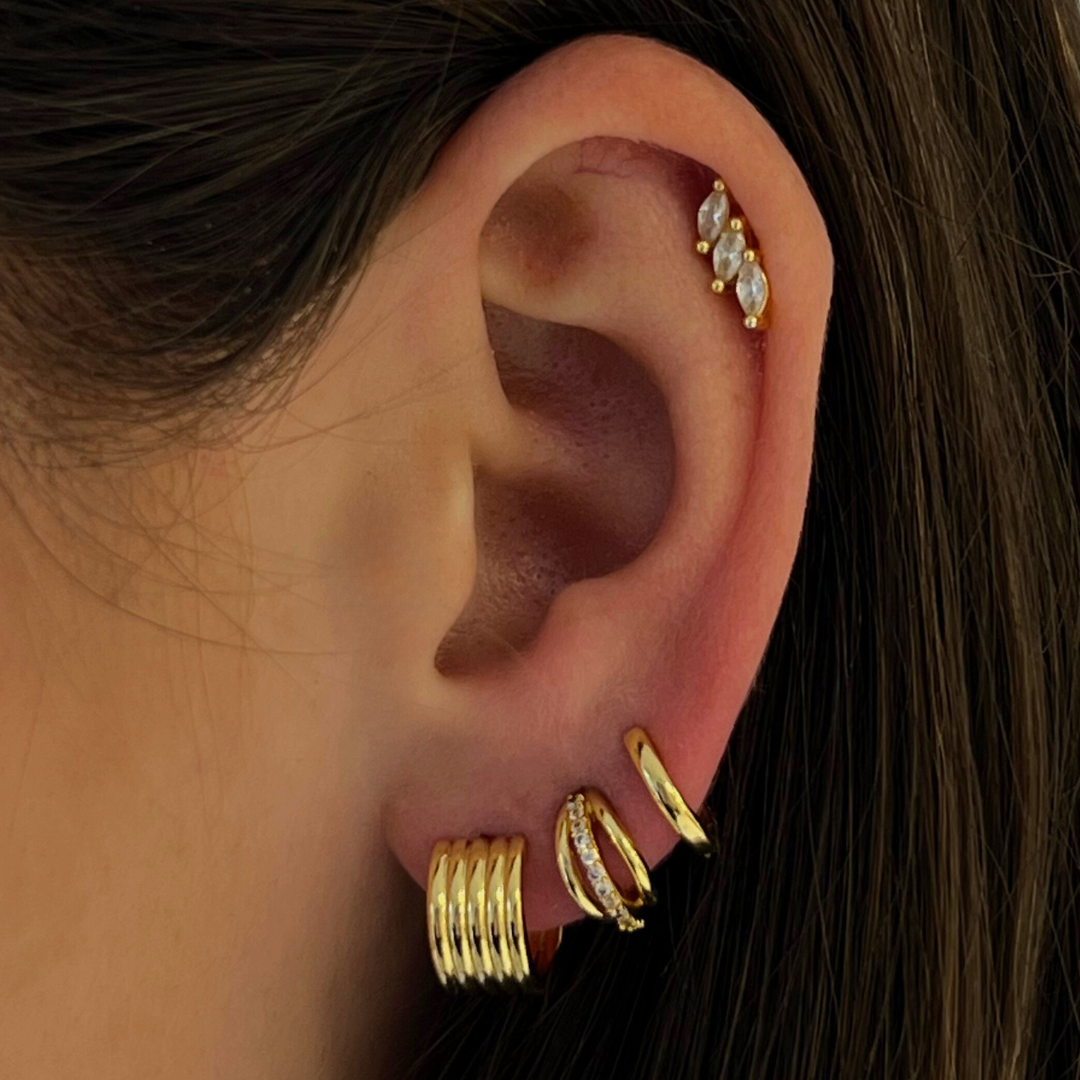 Petite Luxe Hoop Earrings