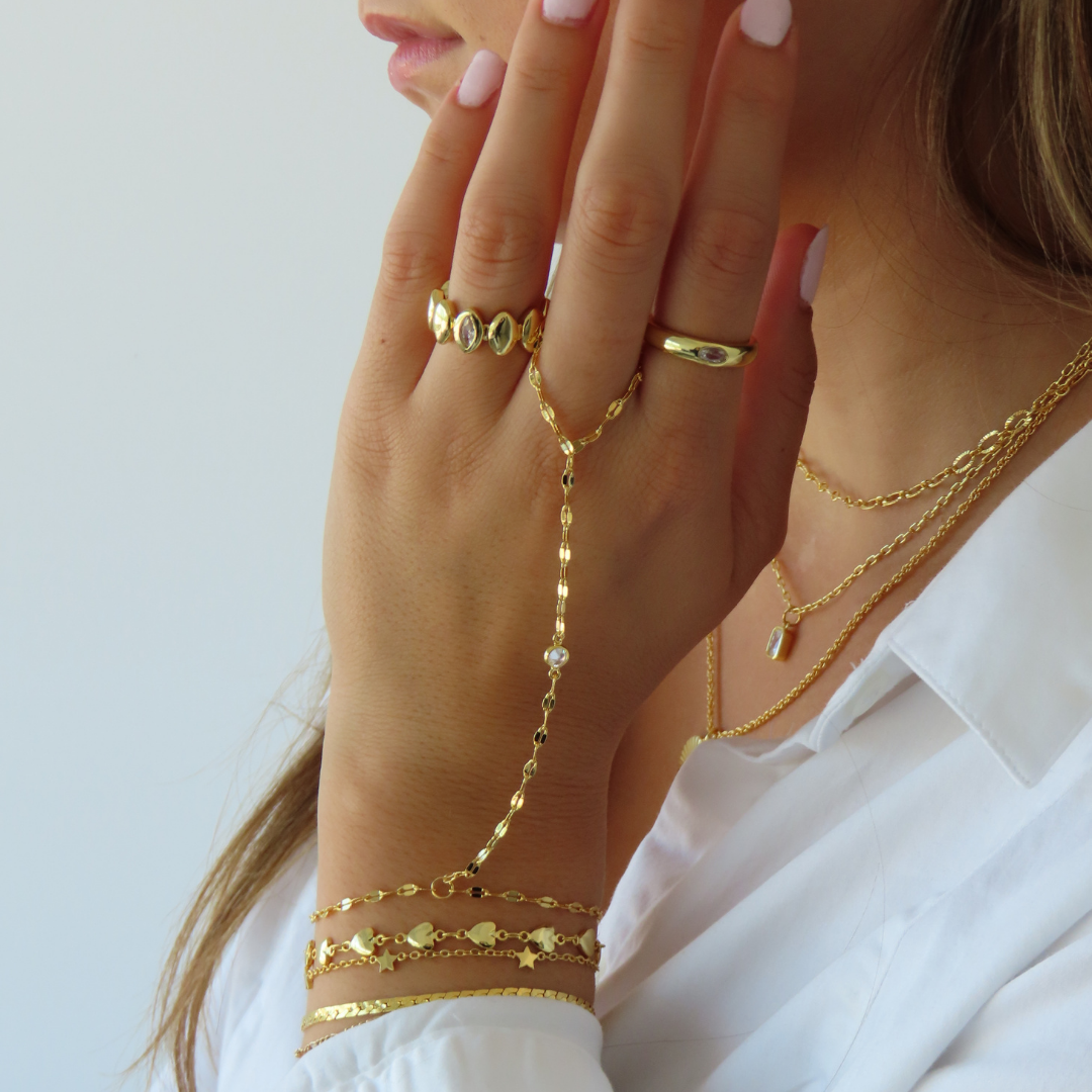 Jasmine – Luxe Hand Chain Elegance