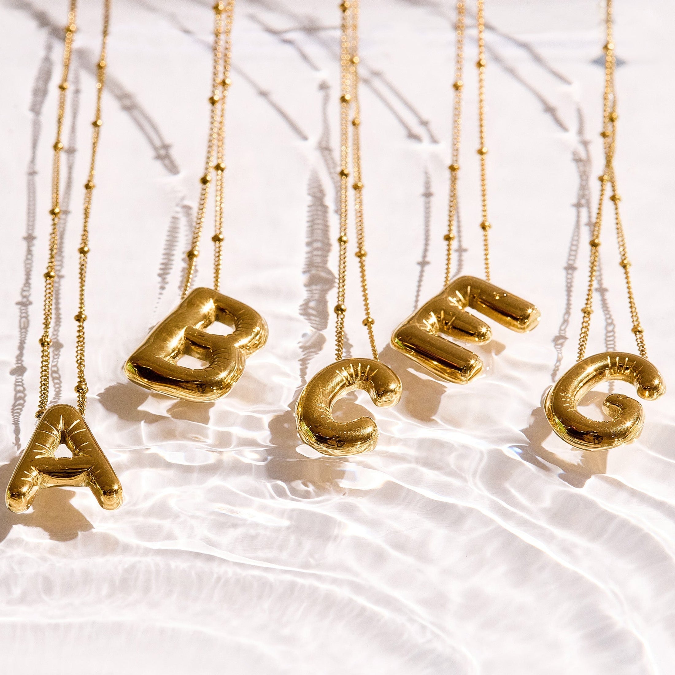 Bold Letter Initial Necklace