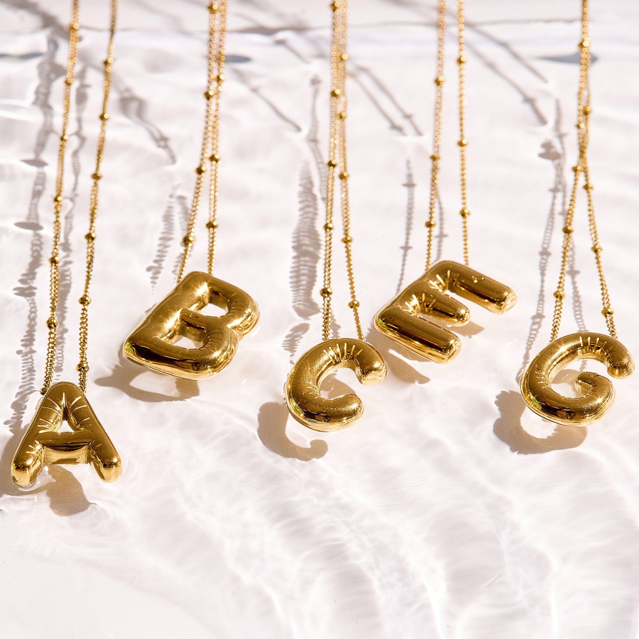 Bold Letter Initial Necklace