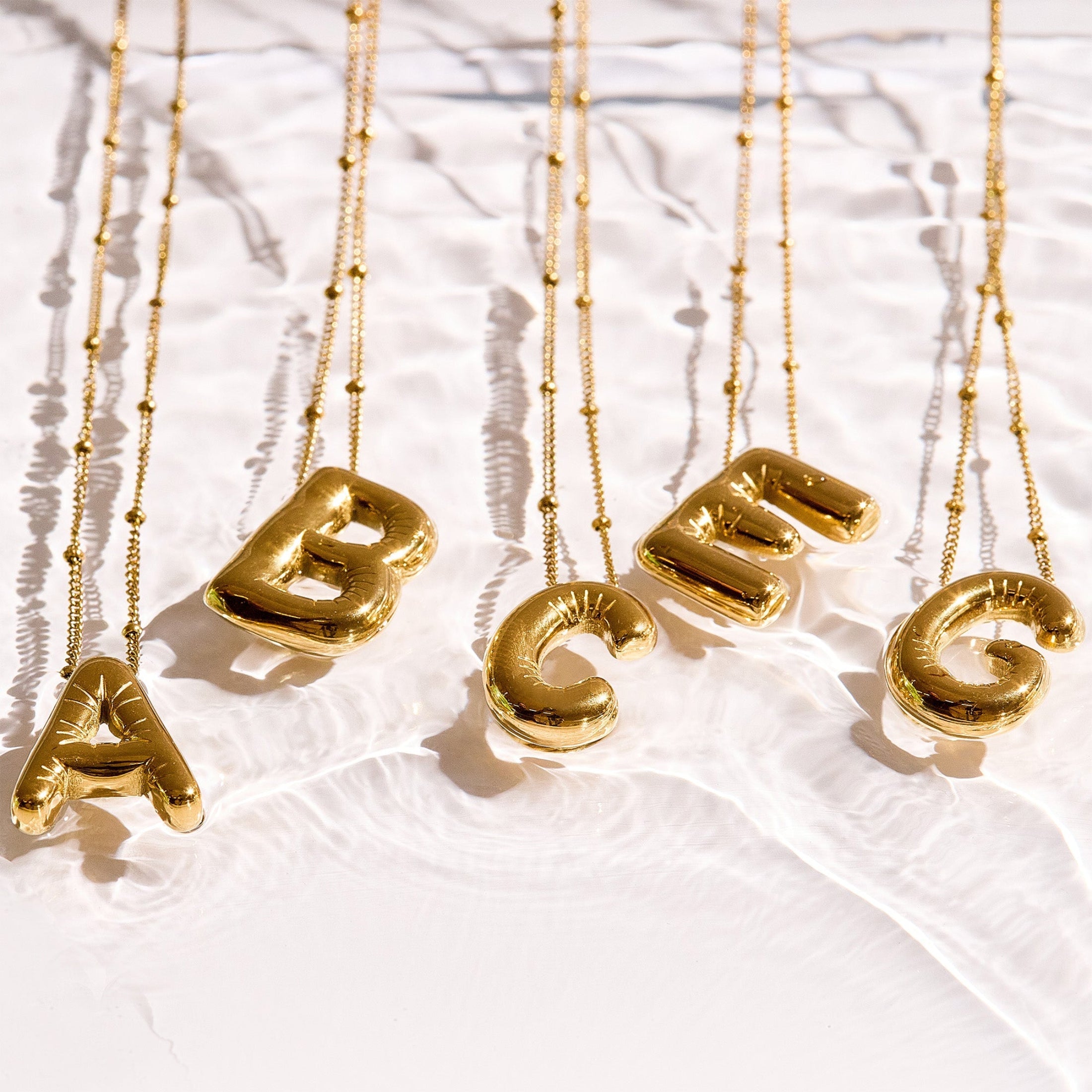 Bold Letter Initial Necklace