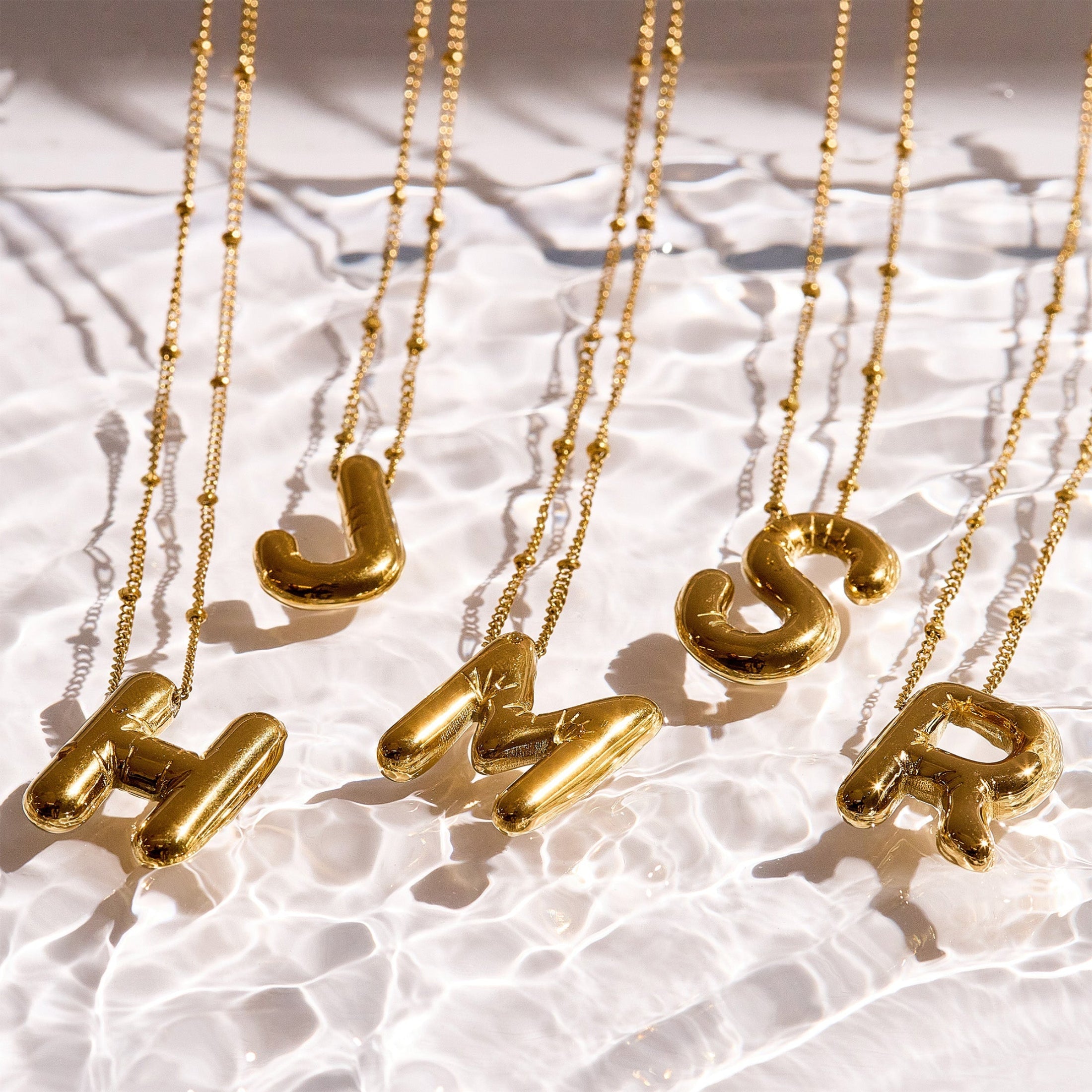 Bold Letter Initial Necklace