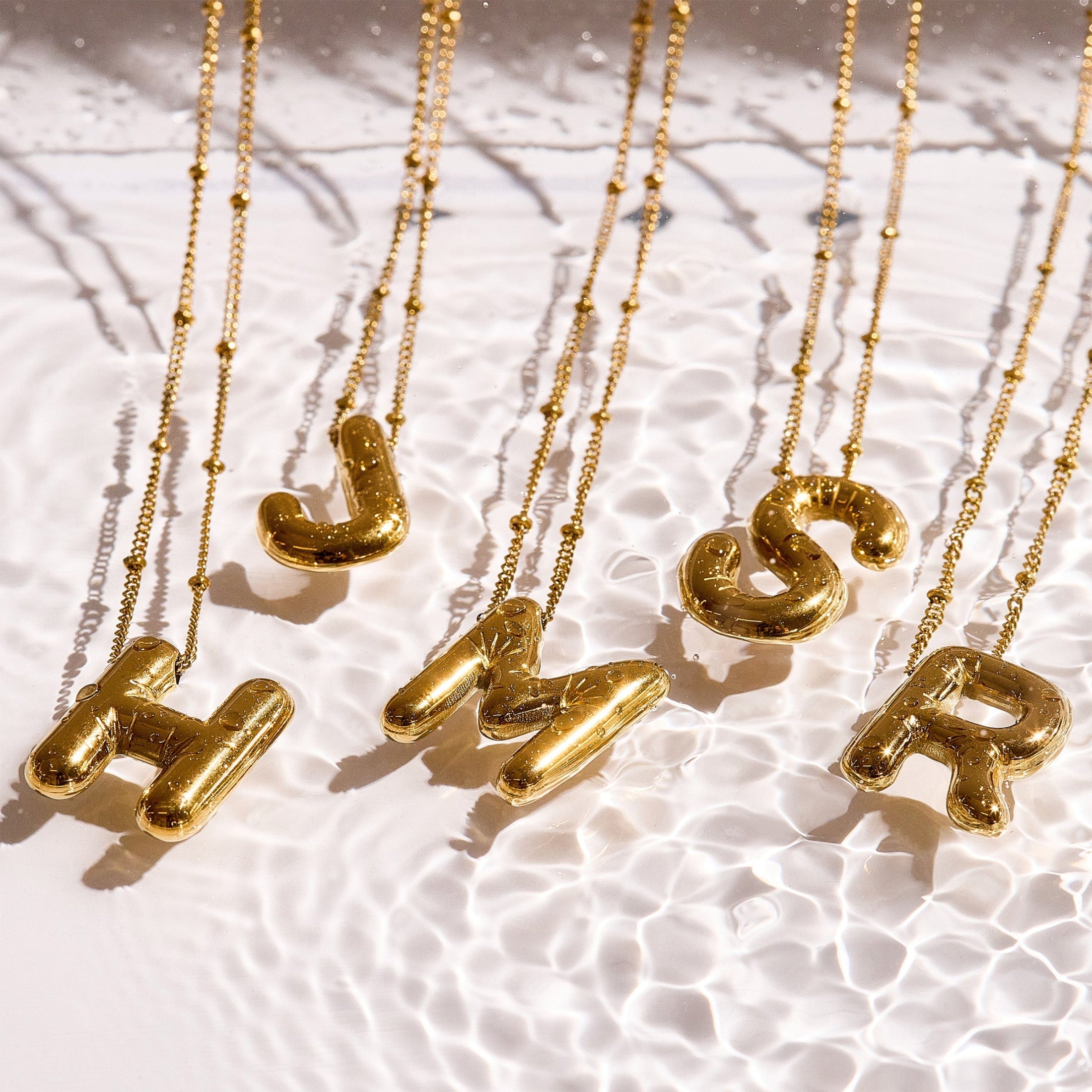 Bold Letter Initial Necklace