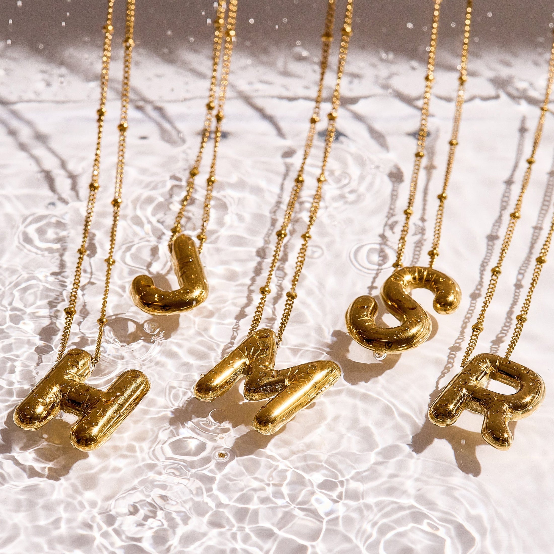 Bold Letter Initial Necklace