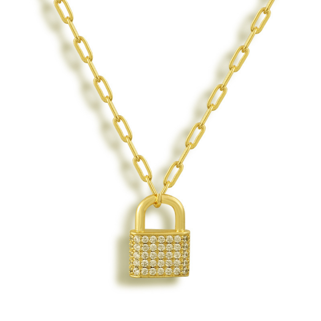 Enchanted Elegance – Luxe Lock Necklace