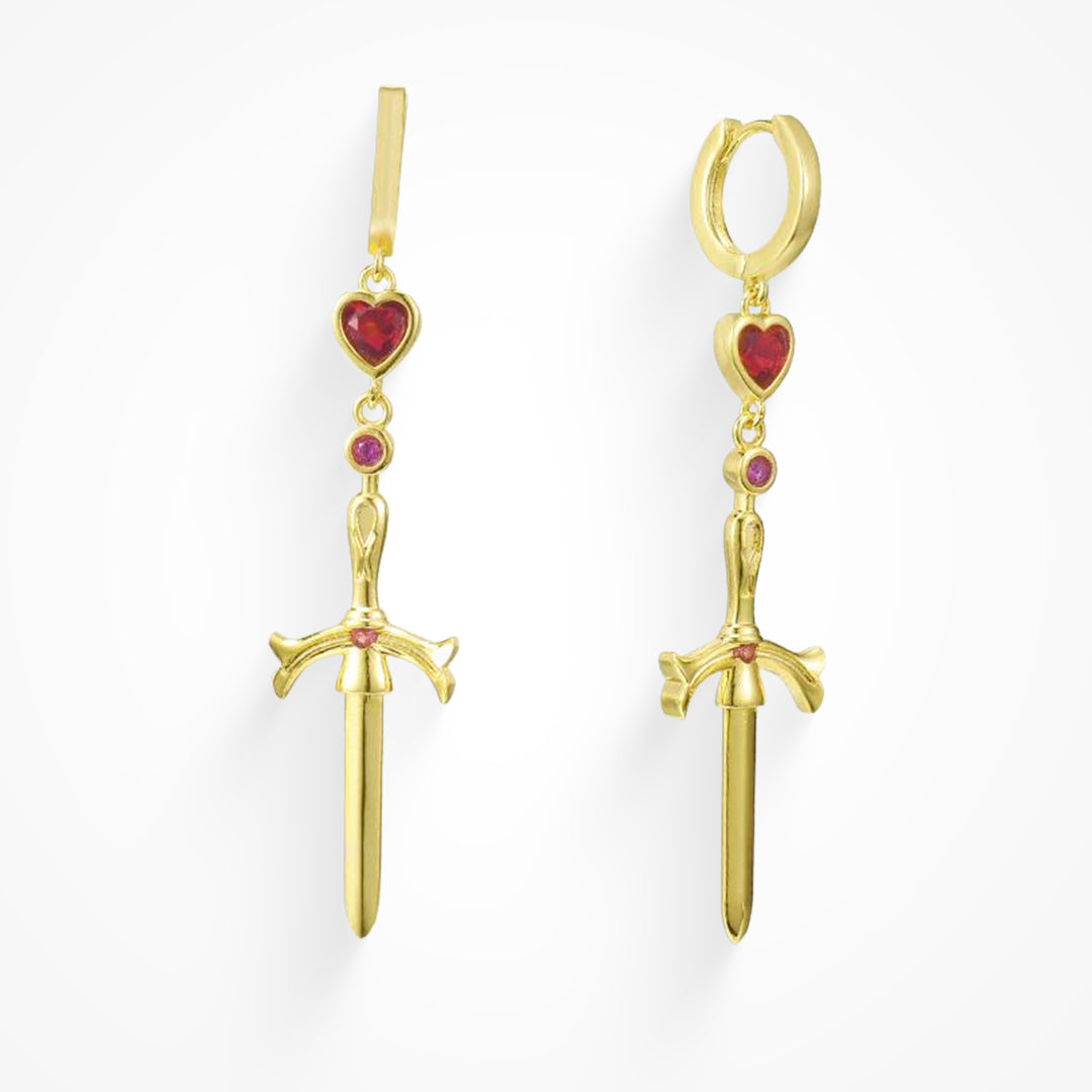 Regal Elegance – Queen of Hearts Earrings