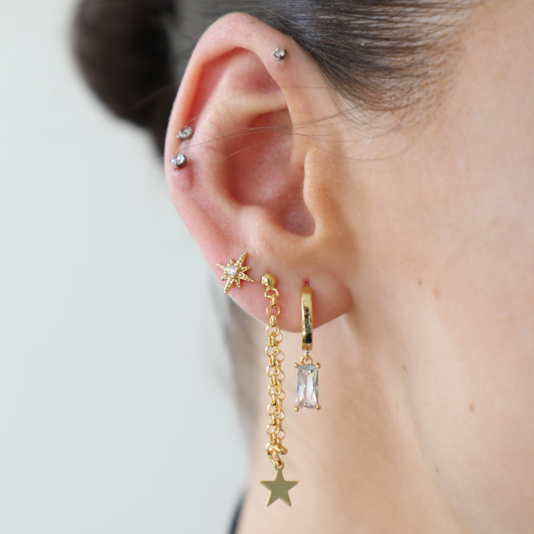 Celestial Glow – Luxe Star Earrings