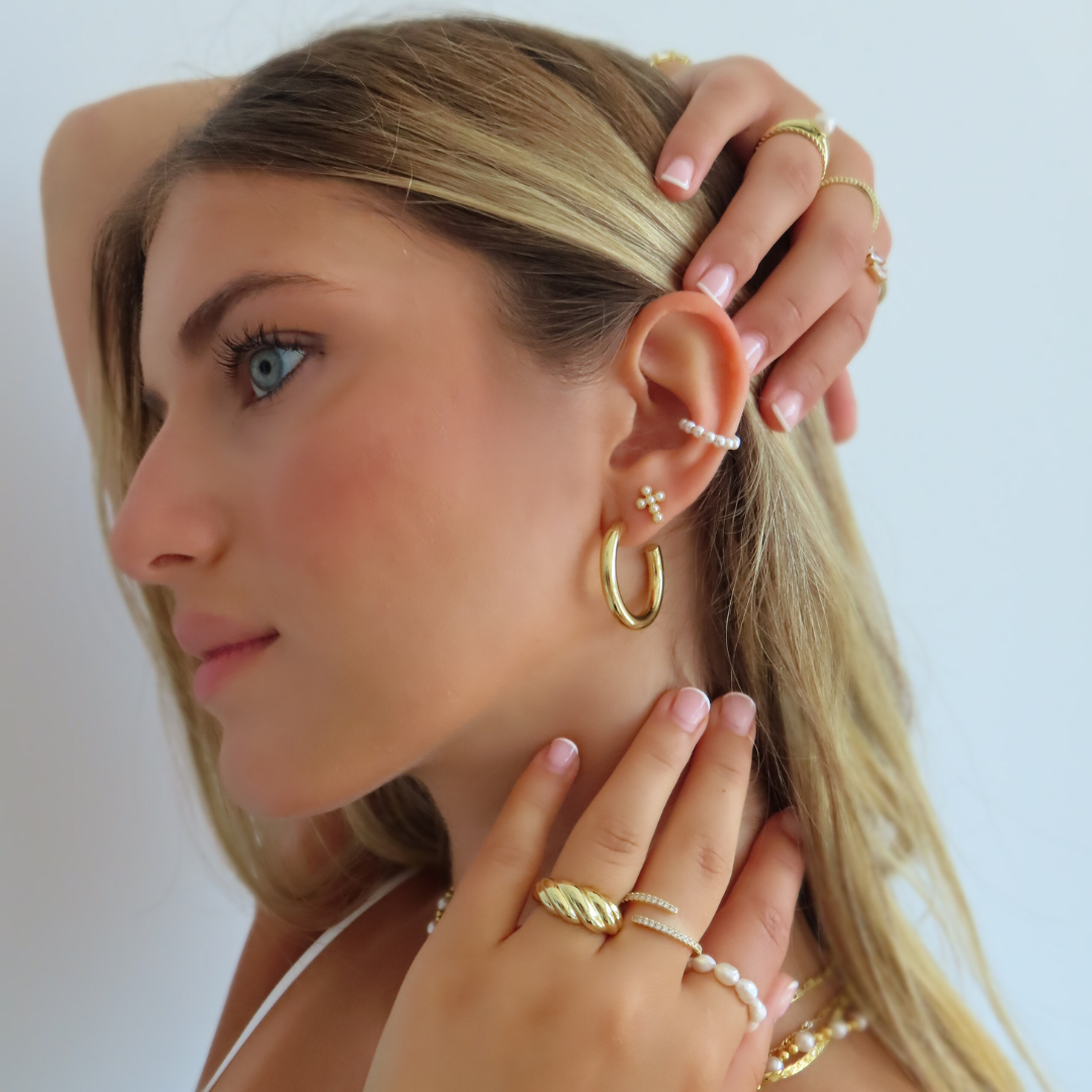 Celestial Pearl Earrings – Timeless Elegance