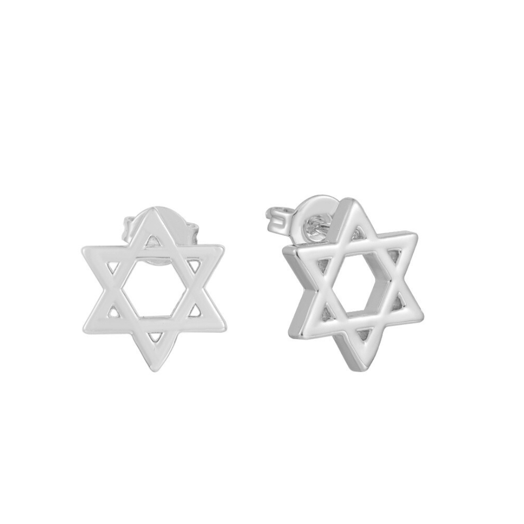 Celestial Charm – David Star Earrings