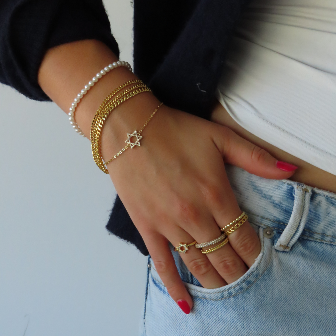 Celestial Charm – David's Embrace Bracelet
