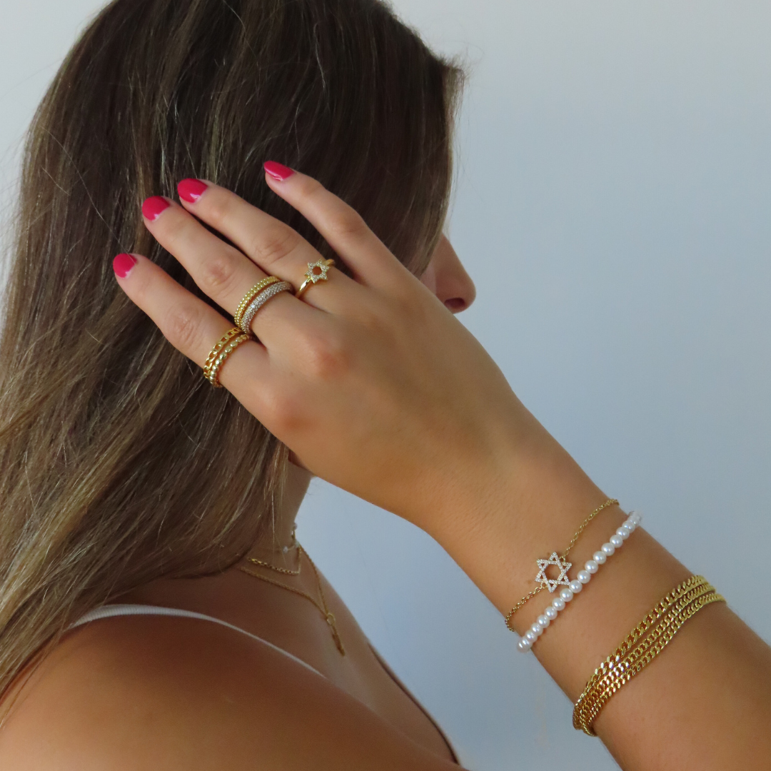 Celestial Charm – David's Embrace Bracelet