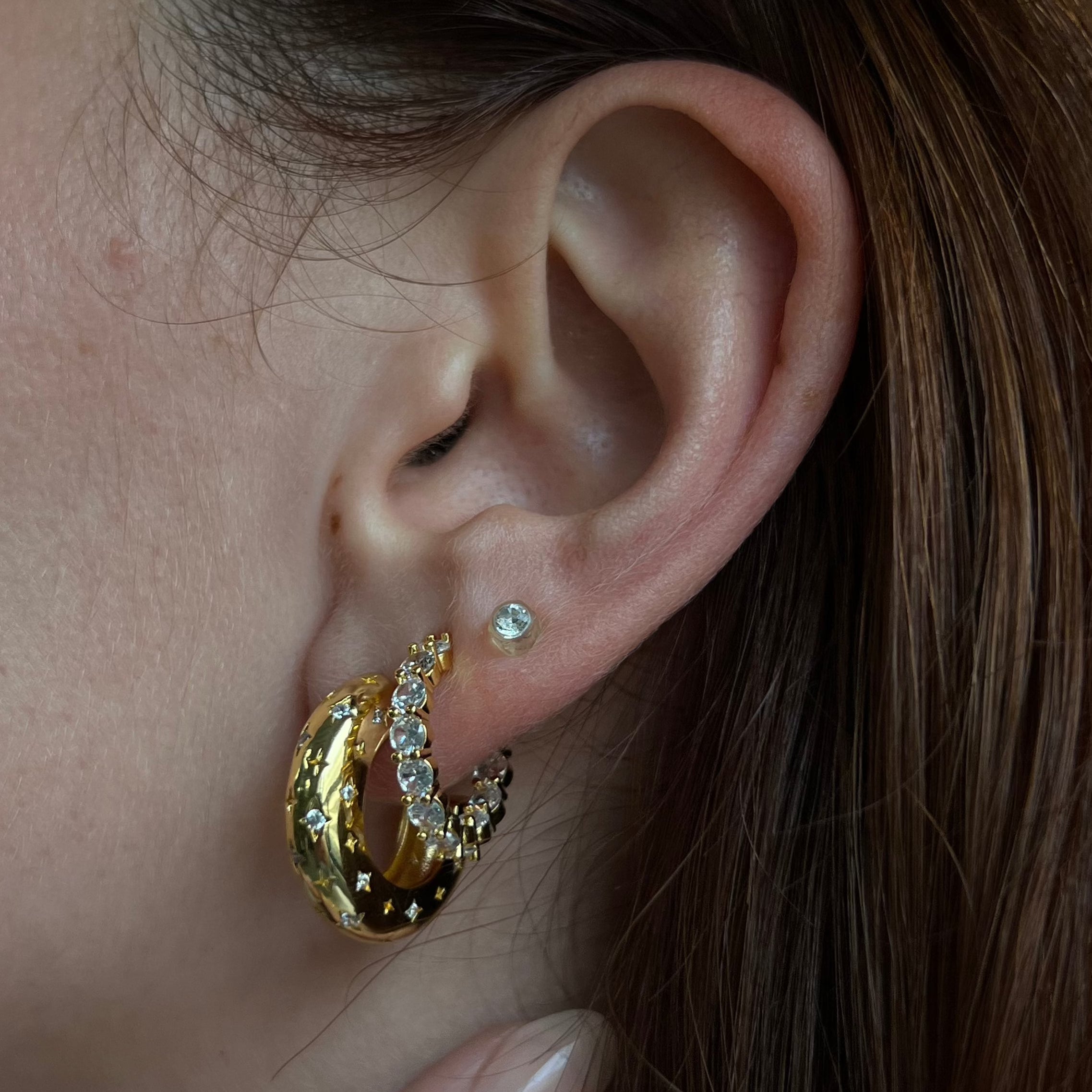 Celestial Charm – Luxe Night Earrings