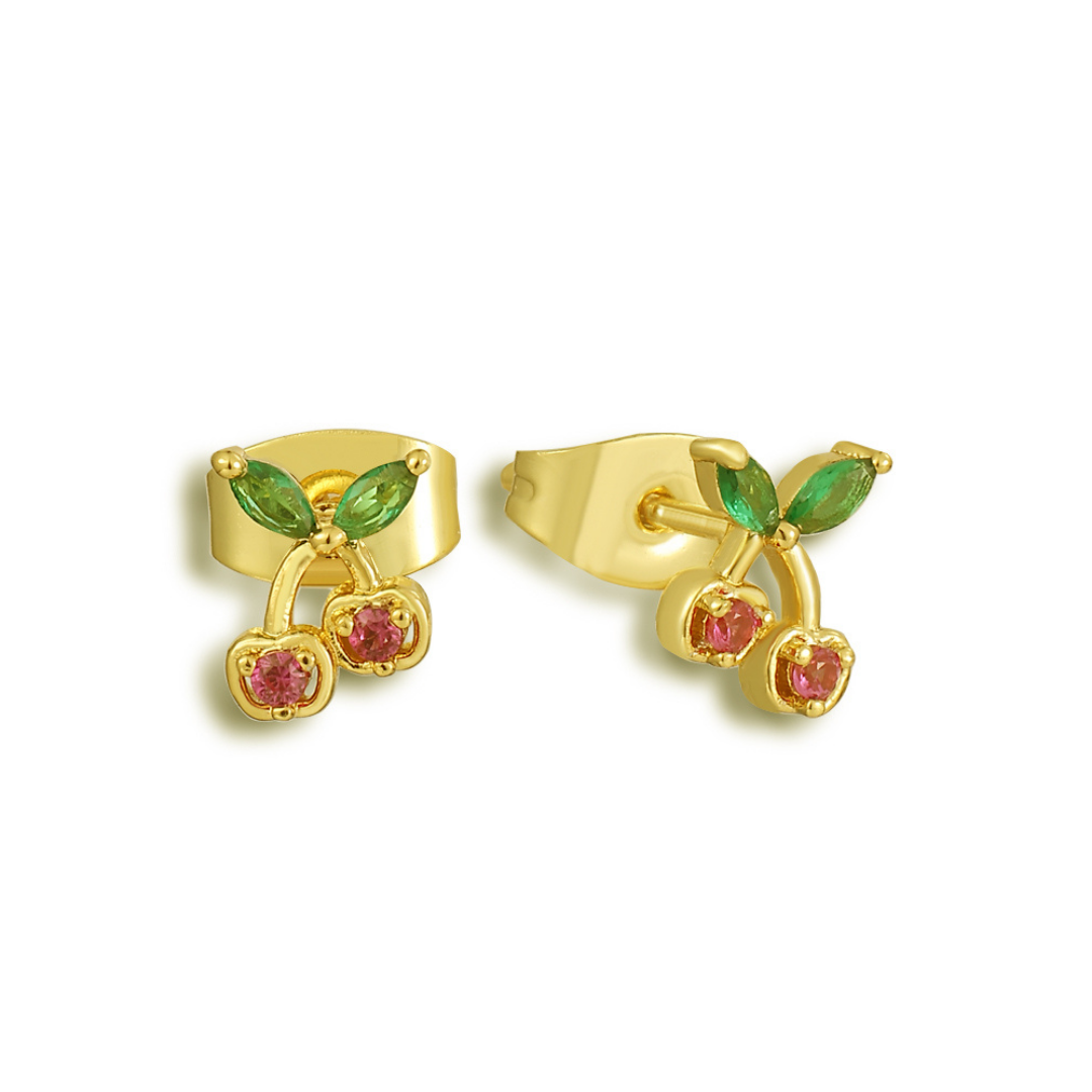 Cherry Blossom Elegance – Luxe Earrings