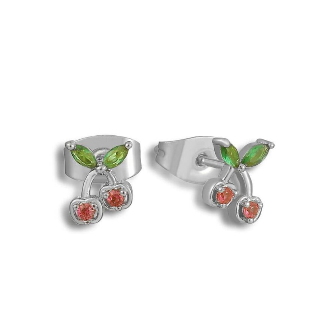 Cherry Blossom Elegance – Luxe Earrings