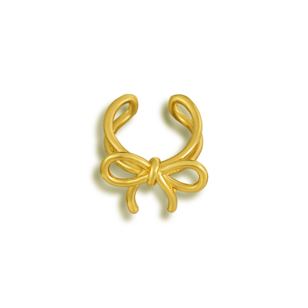 Elegance Unbound – Bow Ear Cuff