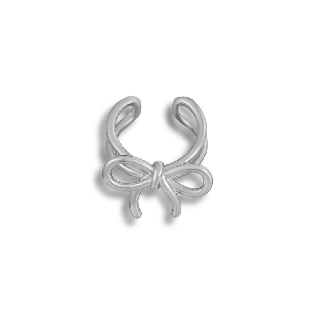 Elegance Unbound – Bow Ear Cuff