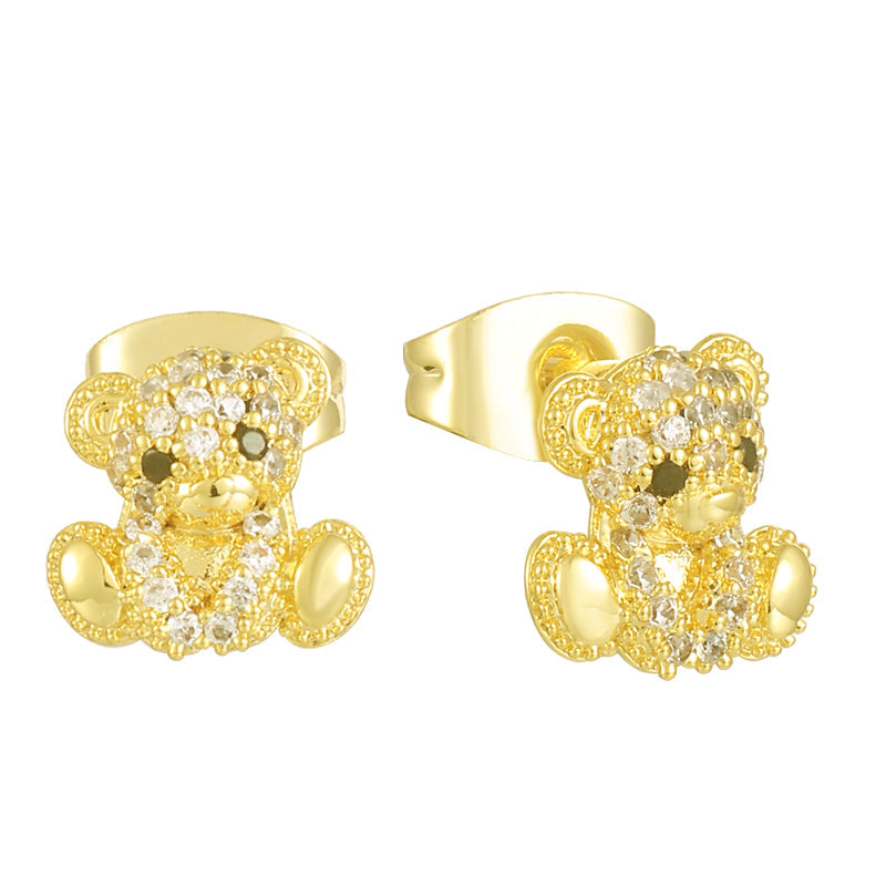 Cozy Luxe – Teddy Bear Earrings