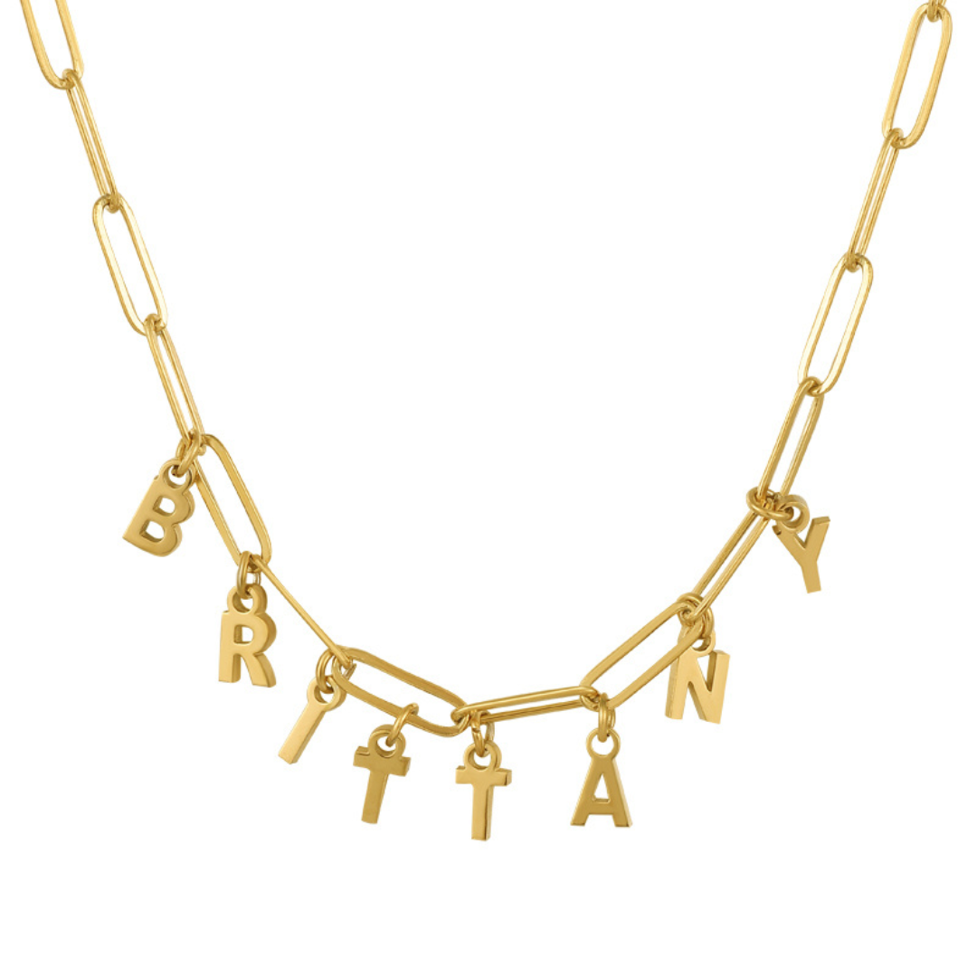 Link Luxe – Personalized Letter Necklace
