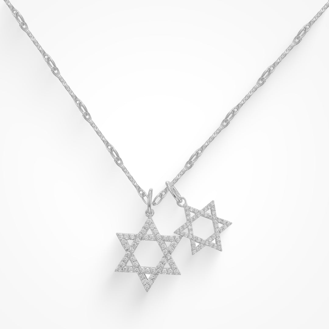 Celestial Charm – Double Star Necklace