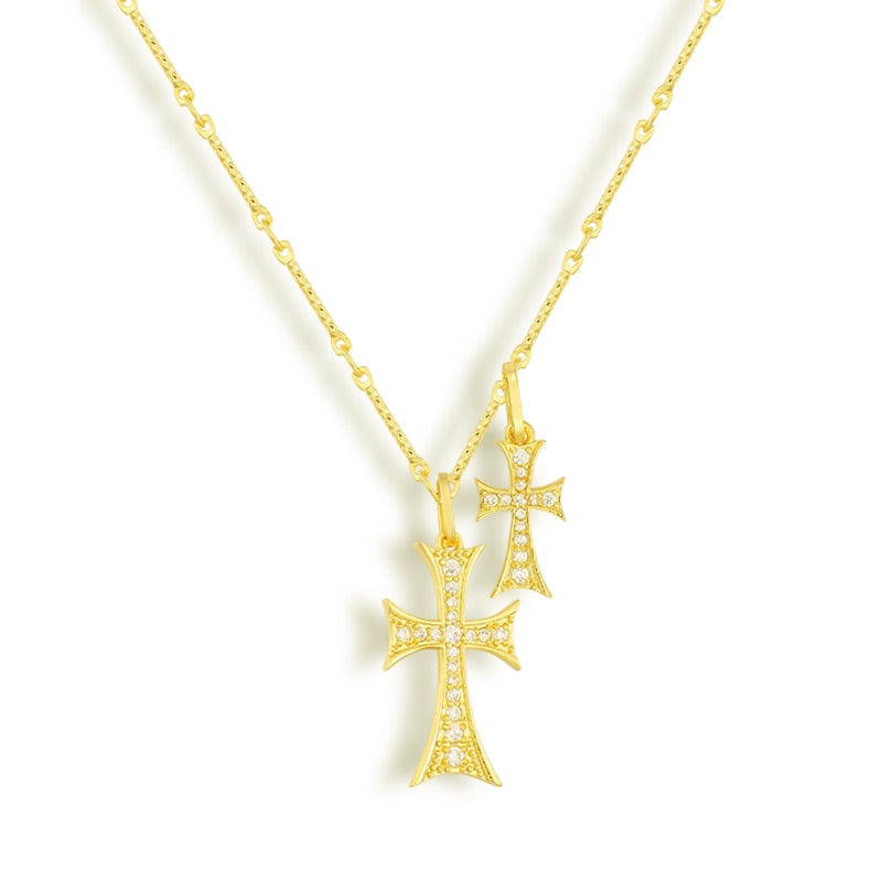 Double Cross – Luxe Layered Elegance