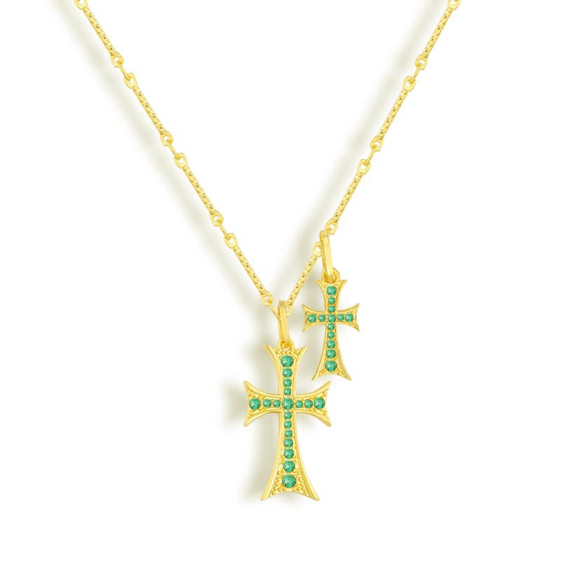 Double Cross – Luxe Layered Elegance
