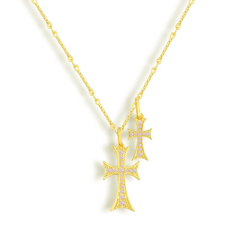 Double Cross – Luxe Layered Elegance