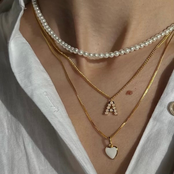 Celeste – Luxe Pearl Charm Necklace