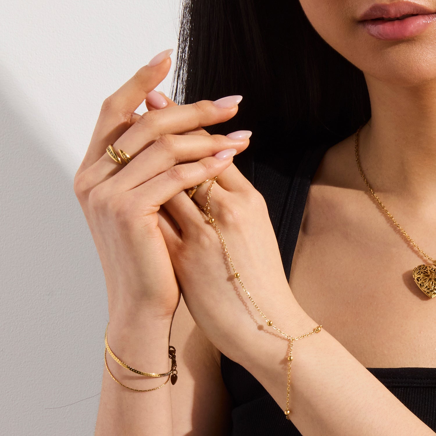Beaded Hand Chain