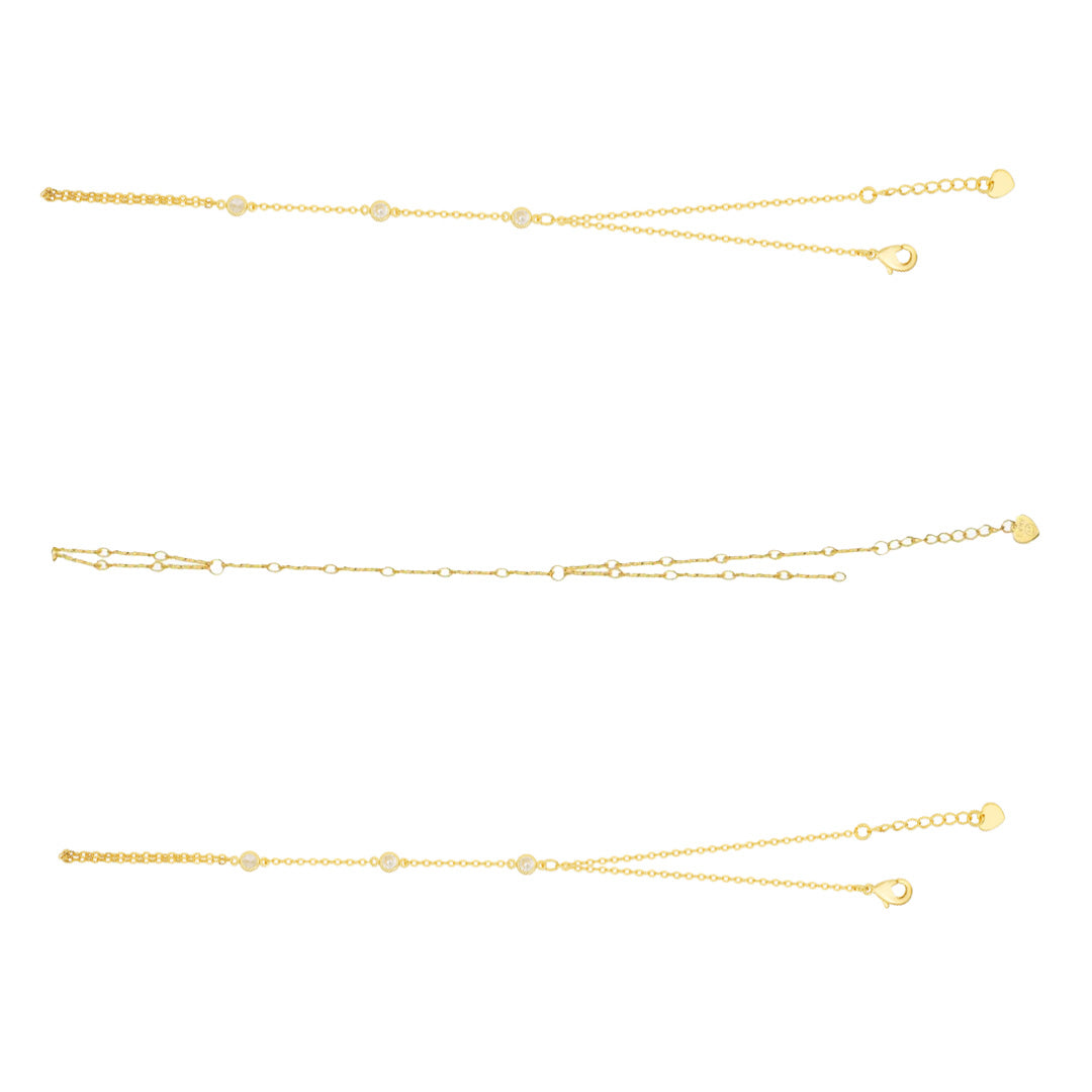 Viral Hand Chain Trio – Effortless Elegance
